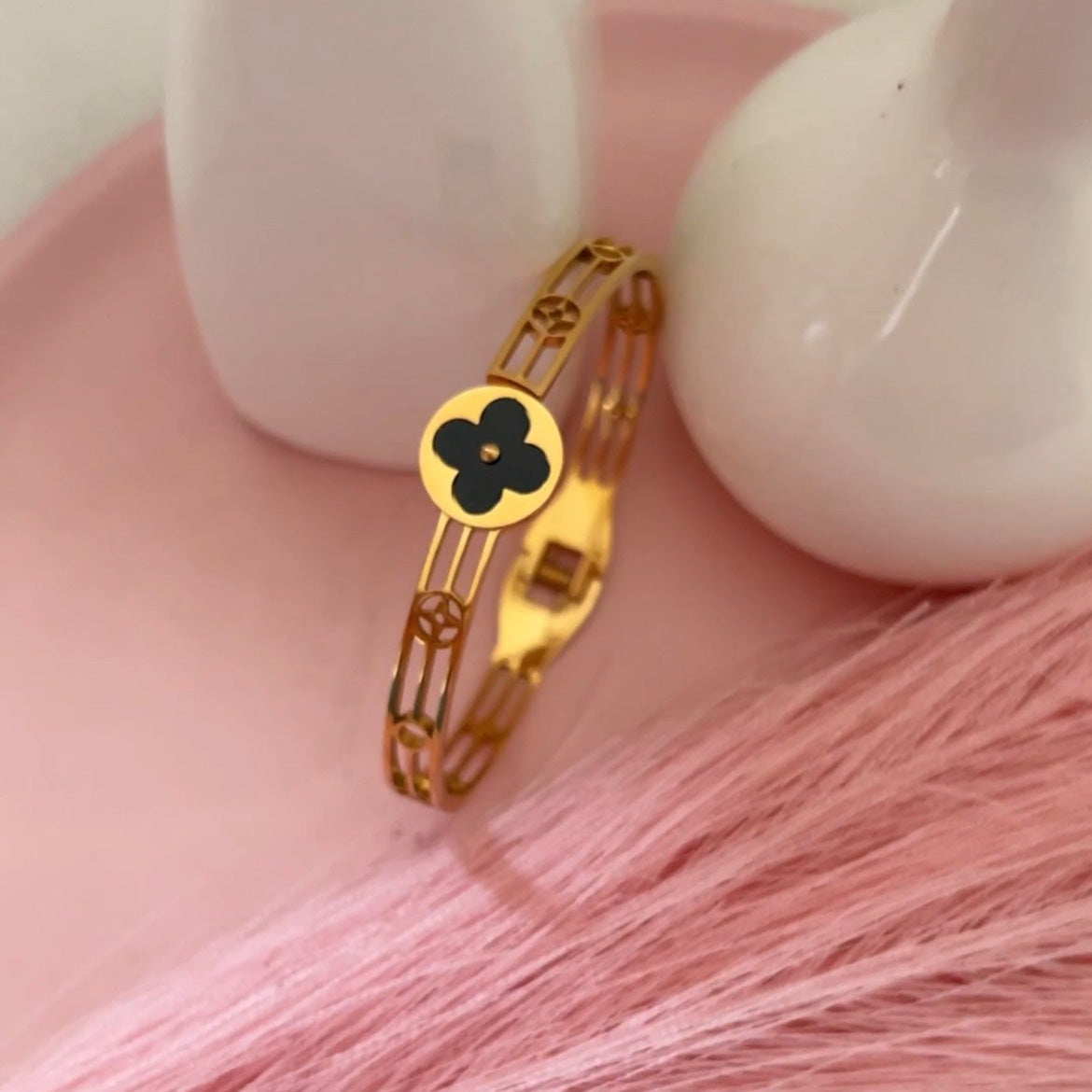 Frontopen Inkflower Bangle Bracelet