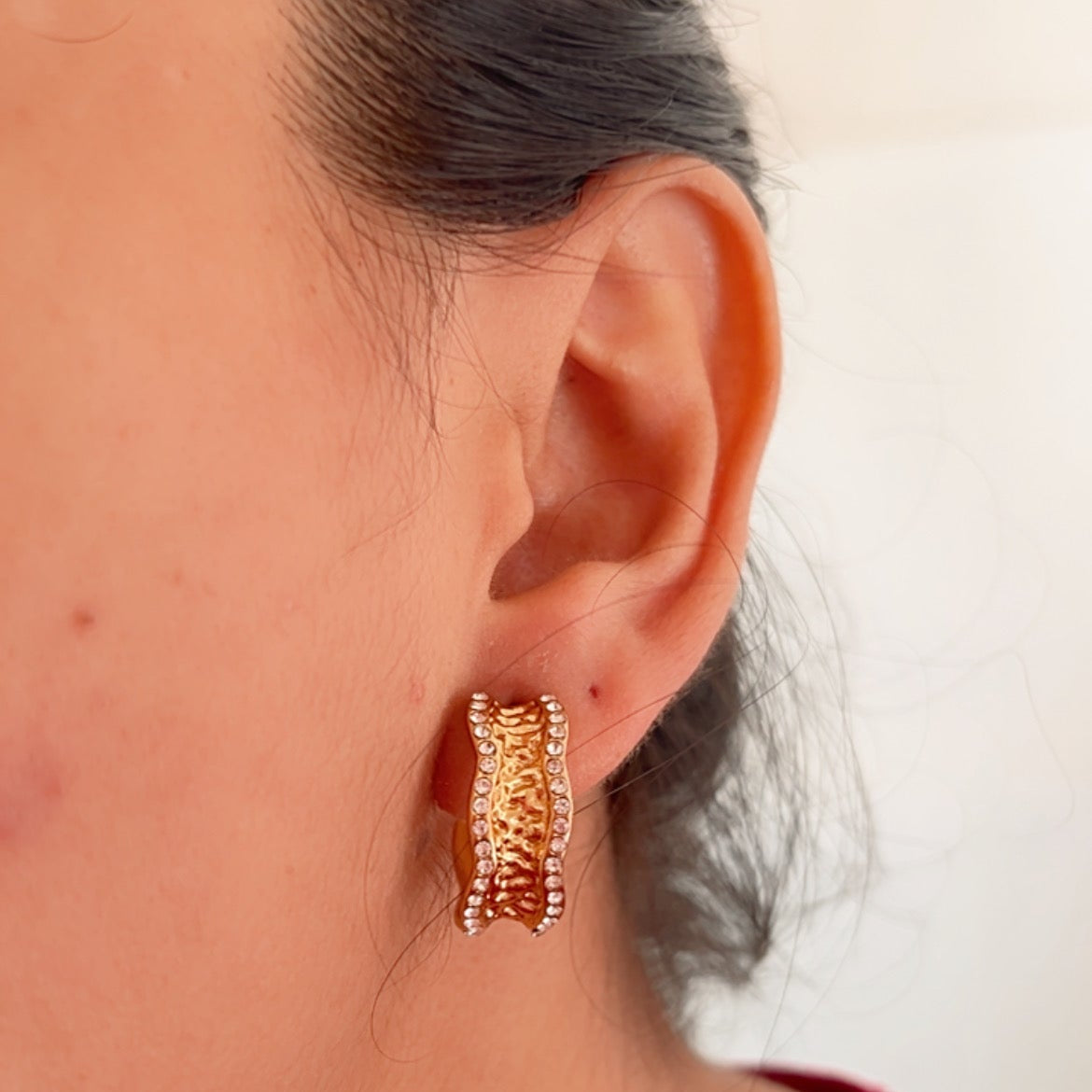 Shimmer Loop Earrings