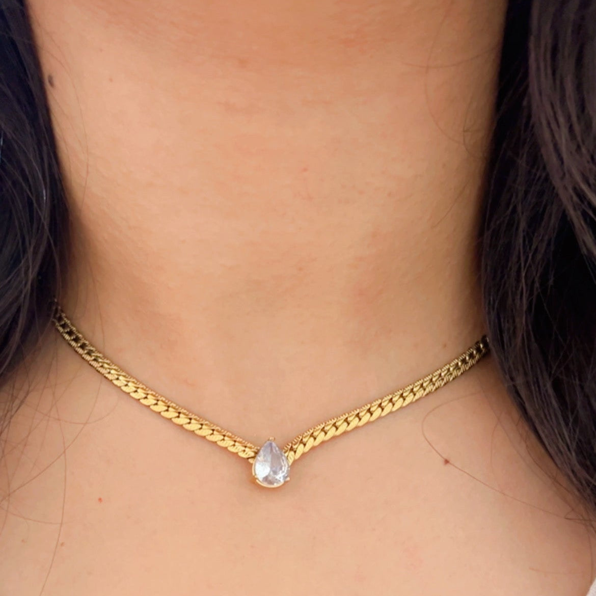 Diamond Drop Luxe Necklace