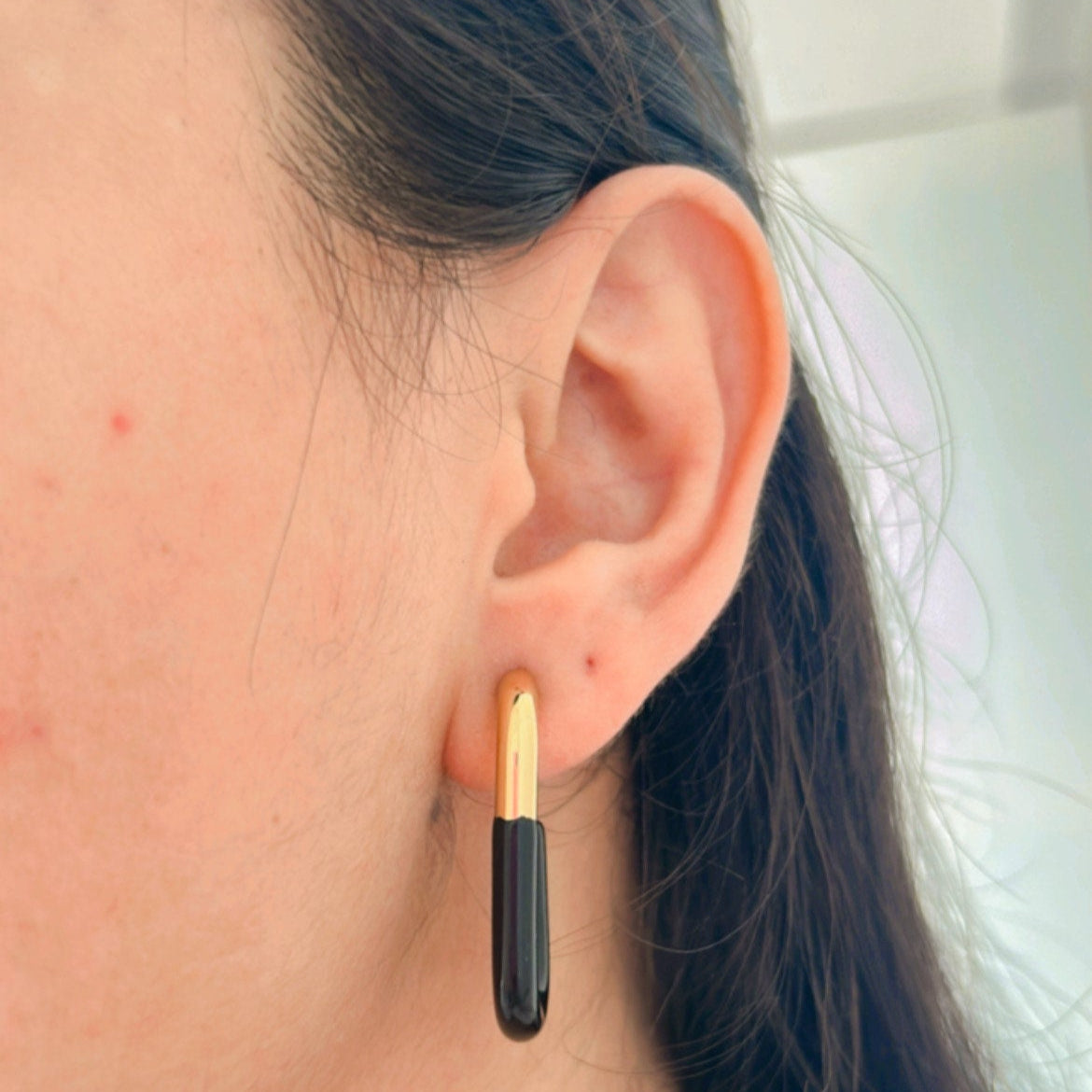 Black Edge Hoops