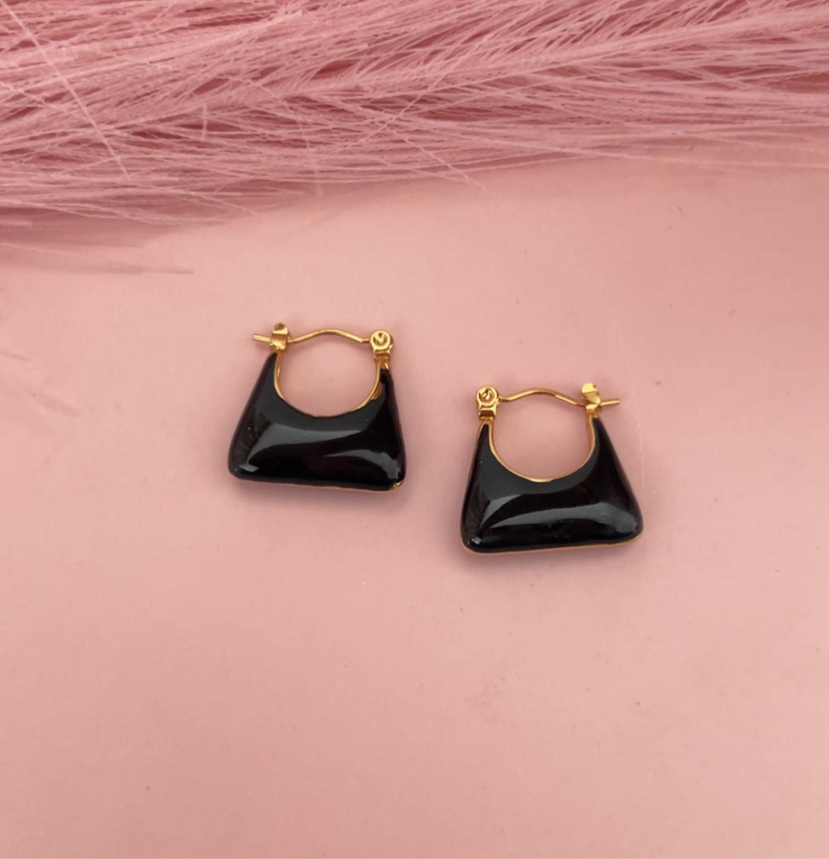 Ivory Bucket Hoops