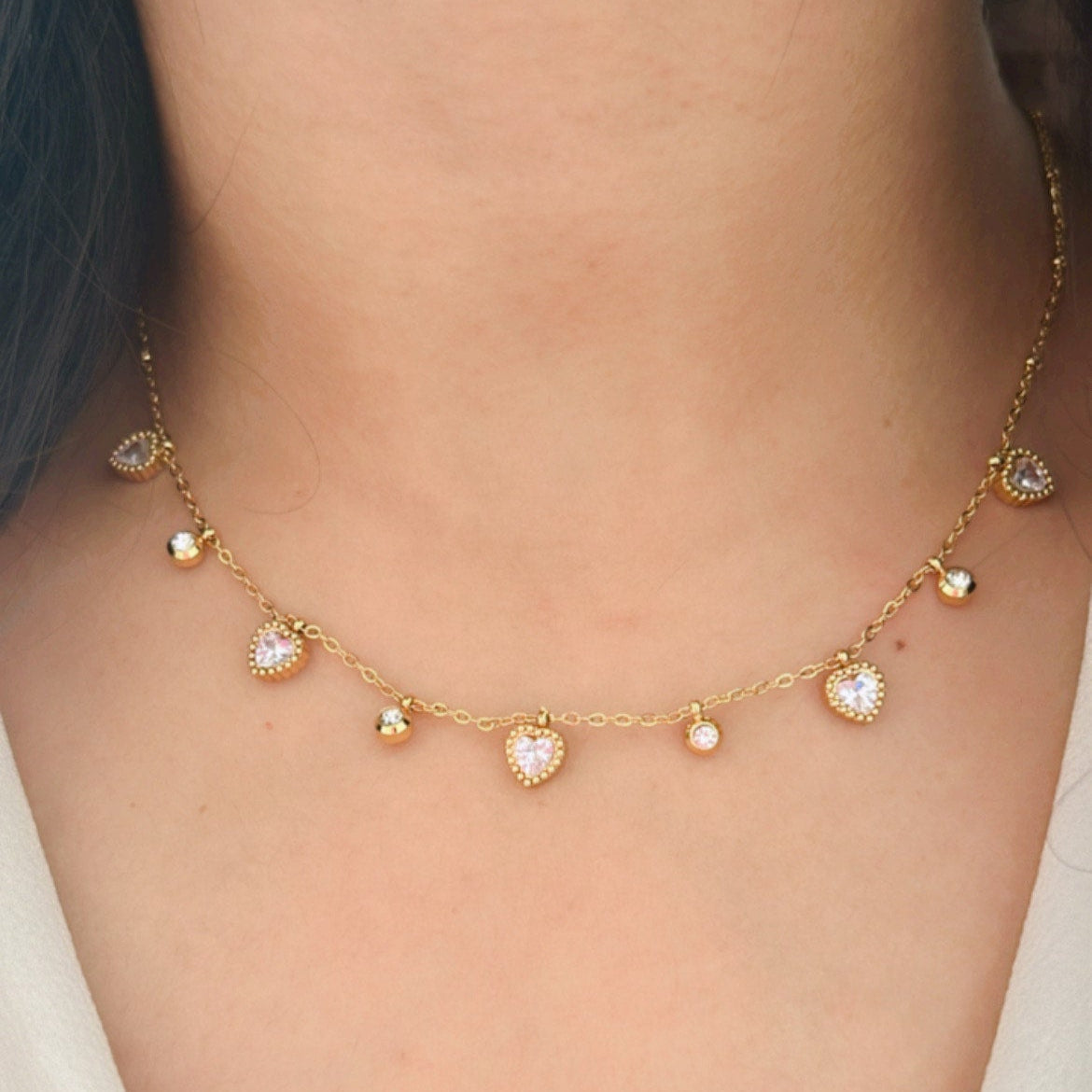 Heart Charms Necklace