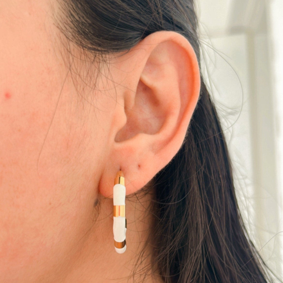 White Glid Hoops