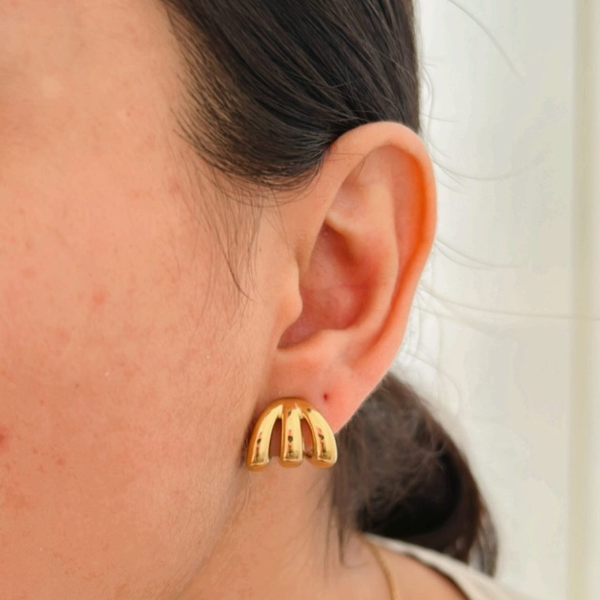 Chic Halo Stud Earings