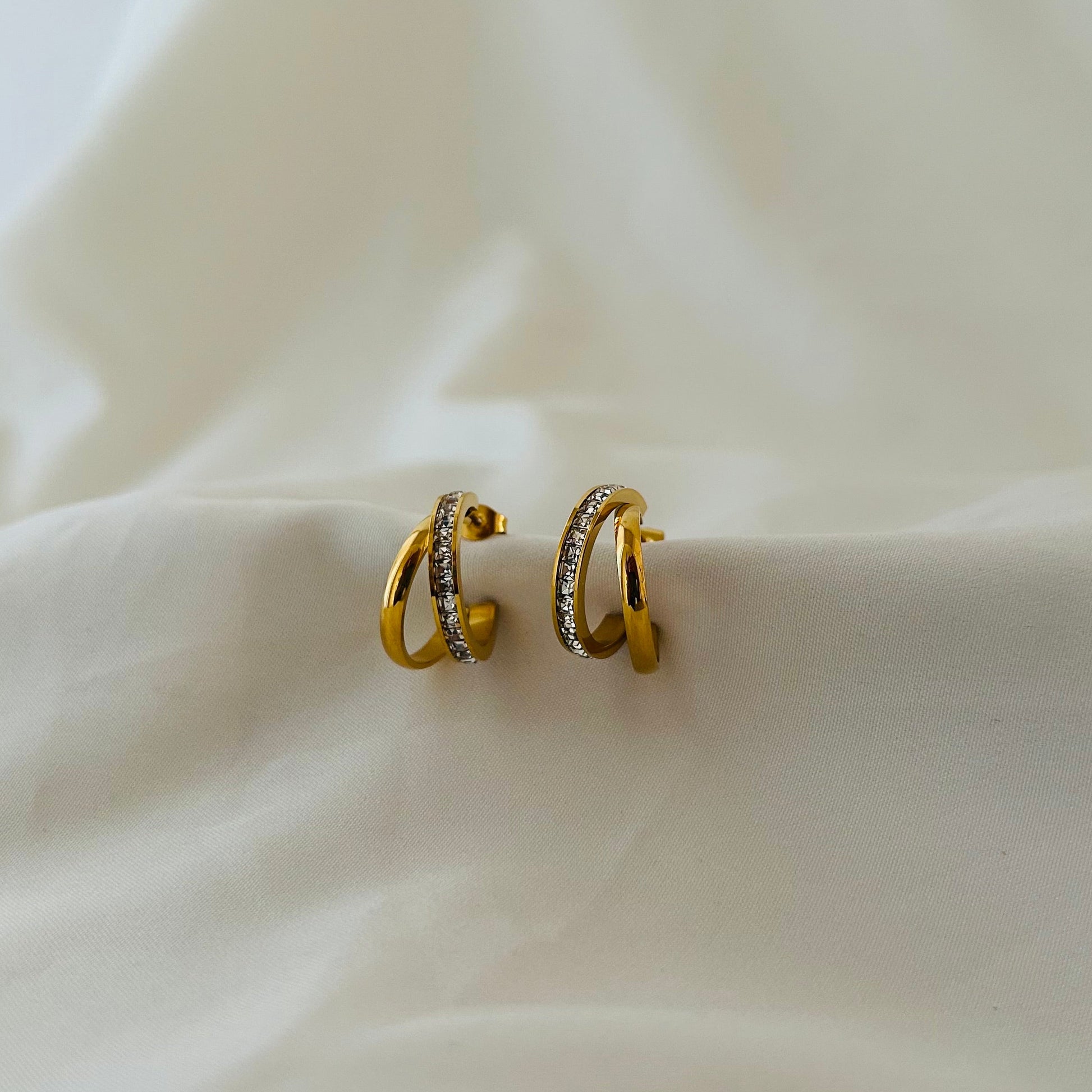 Dual Line Hoop Earrings