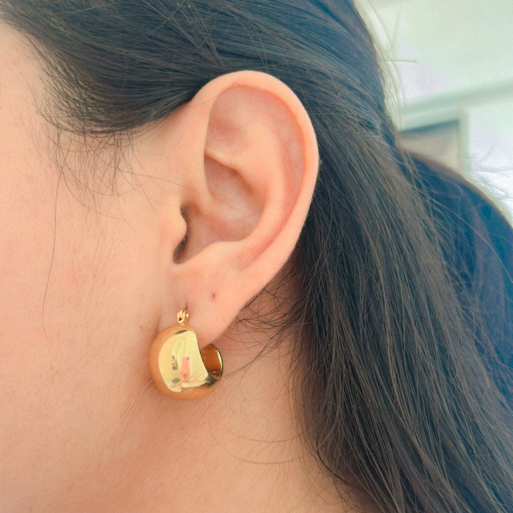 Golden Nest Hoops
