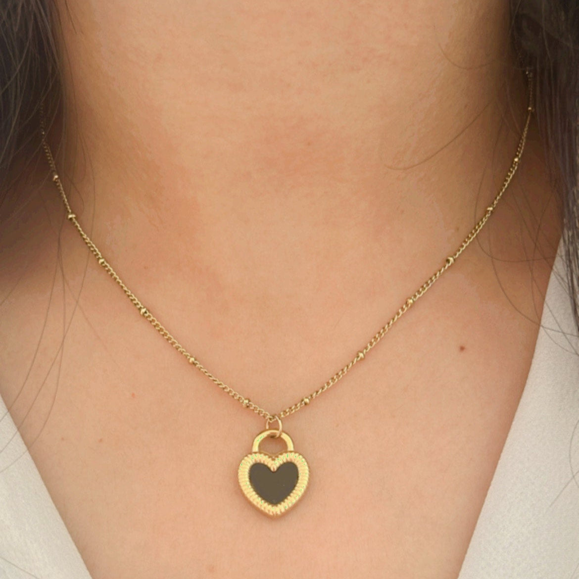 Reversible Heart Necklace