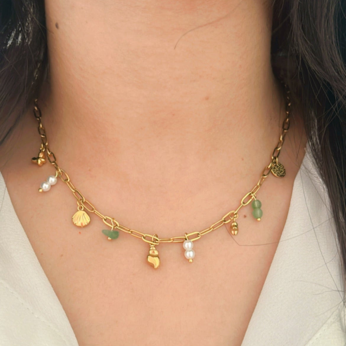 Ocean Glow Charms Necklace