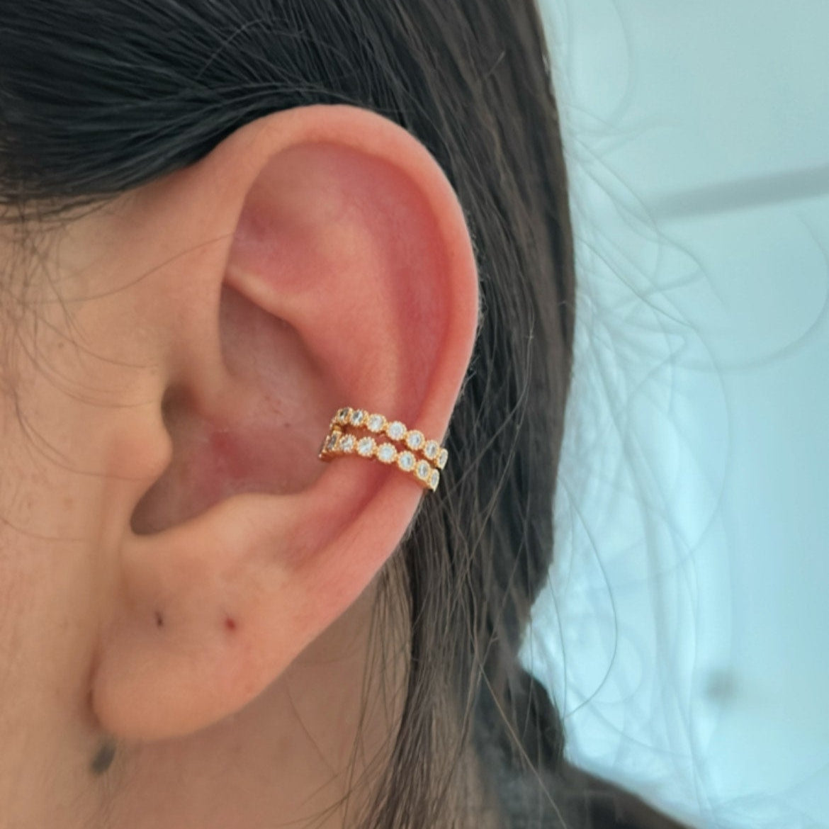 Studded Earcuffs - V