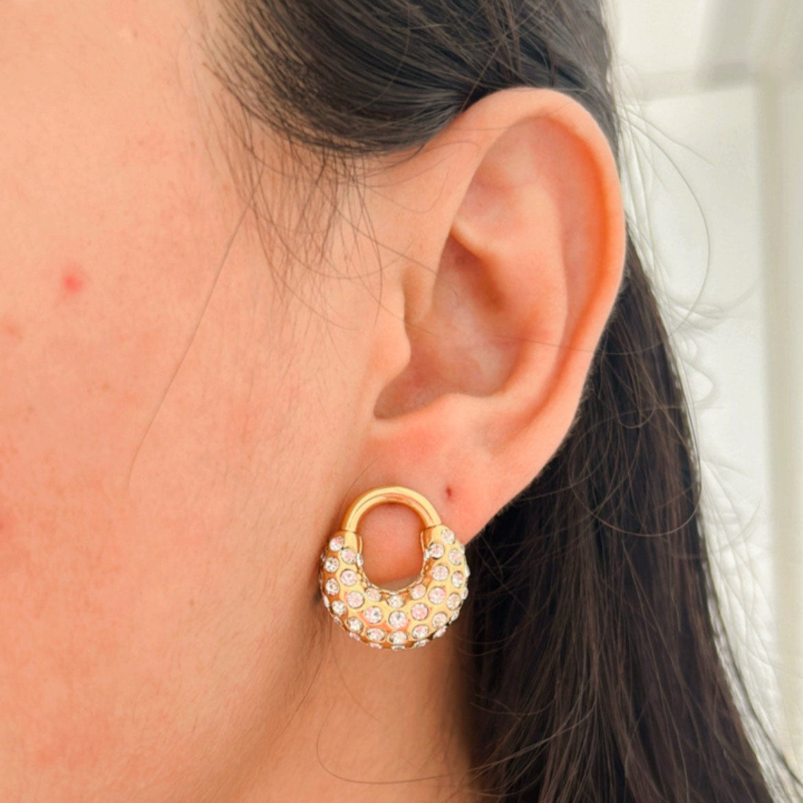 Radient Halo Stud Earings