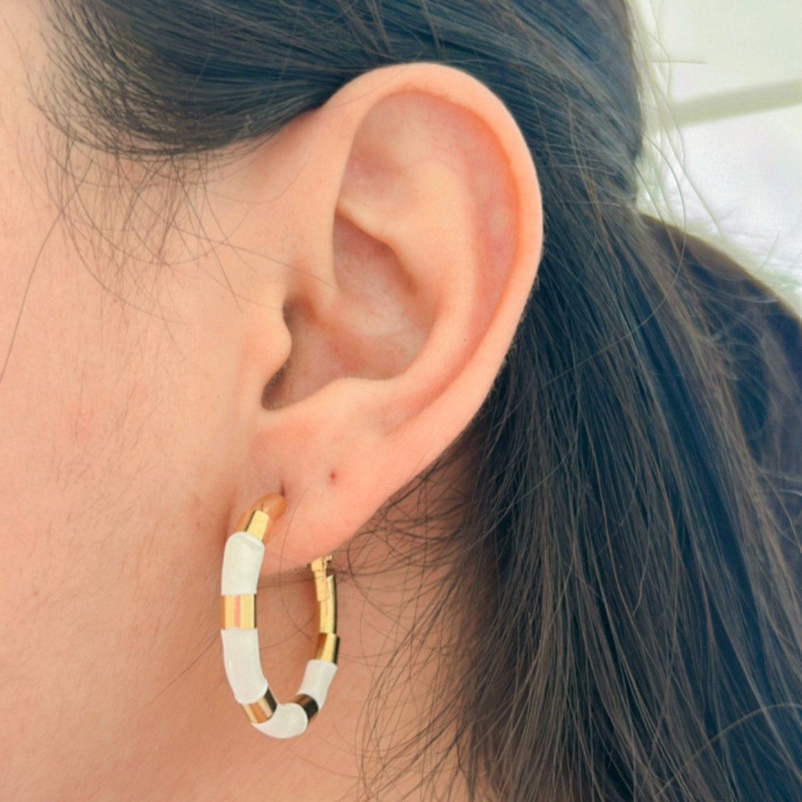 White Glid Hoops