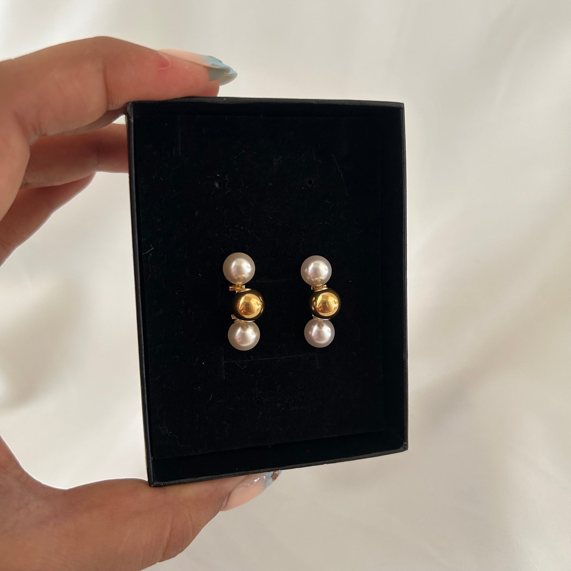 Pearl Ball Earrings