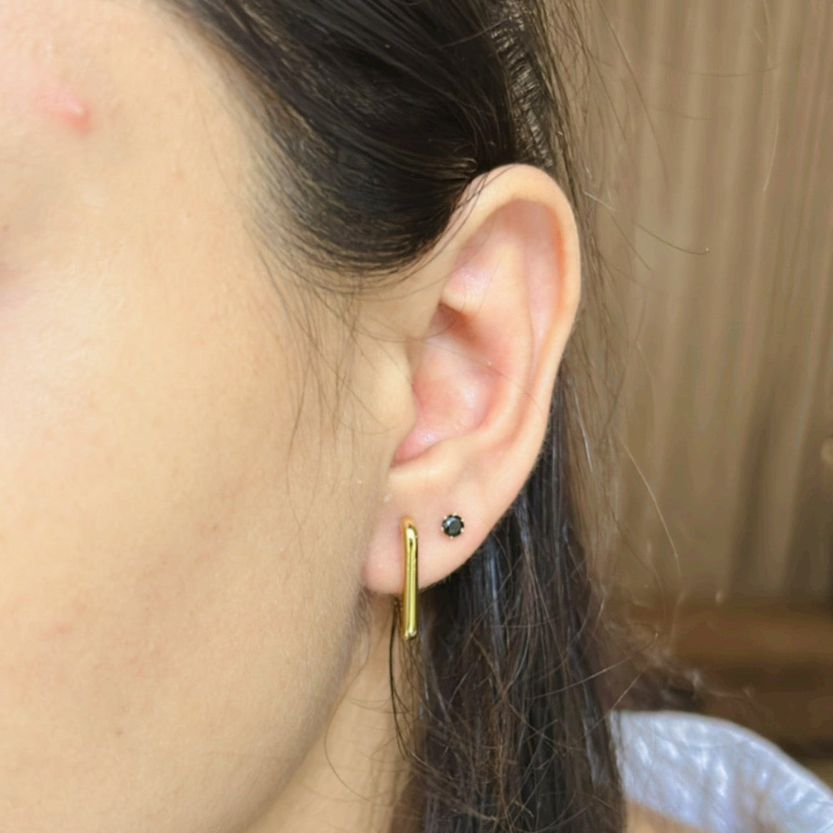Triangle Hoop Earings