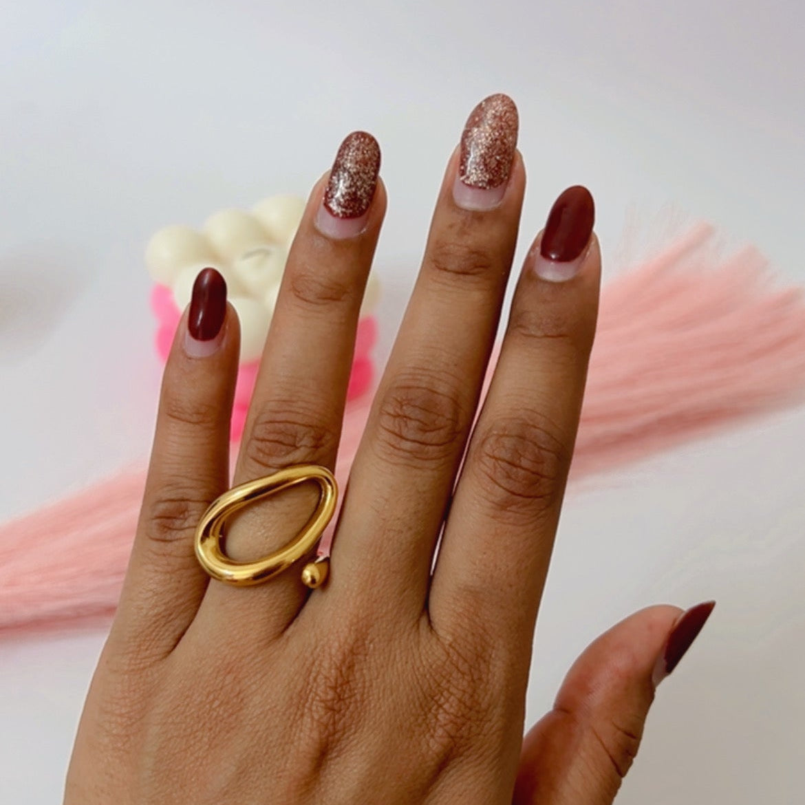 Golden Mirage Ring