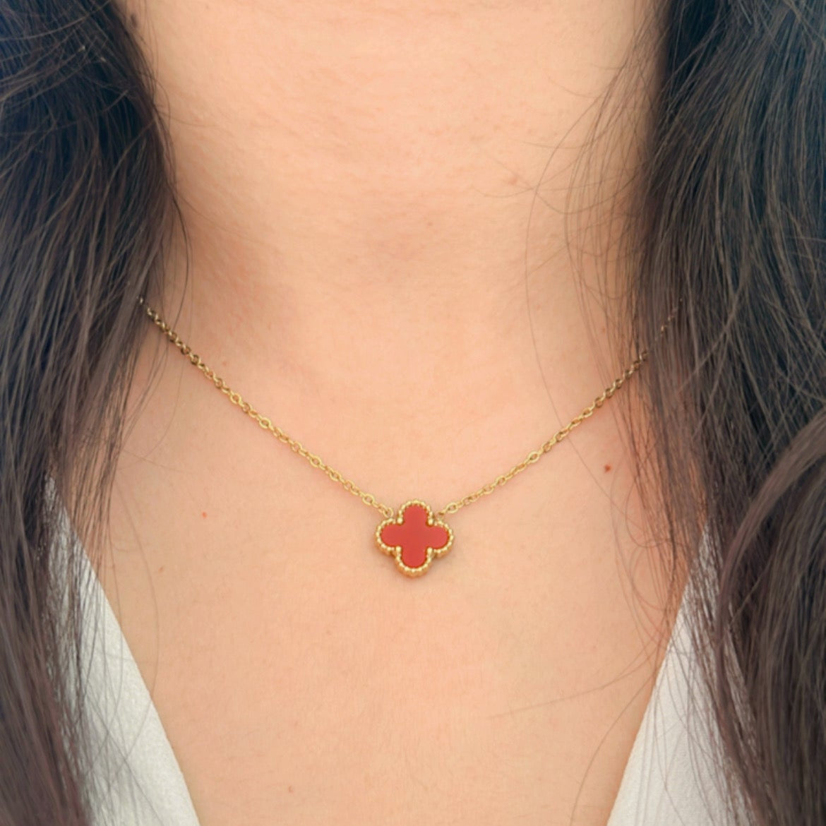Red Clover Necklace`