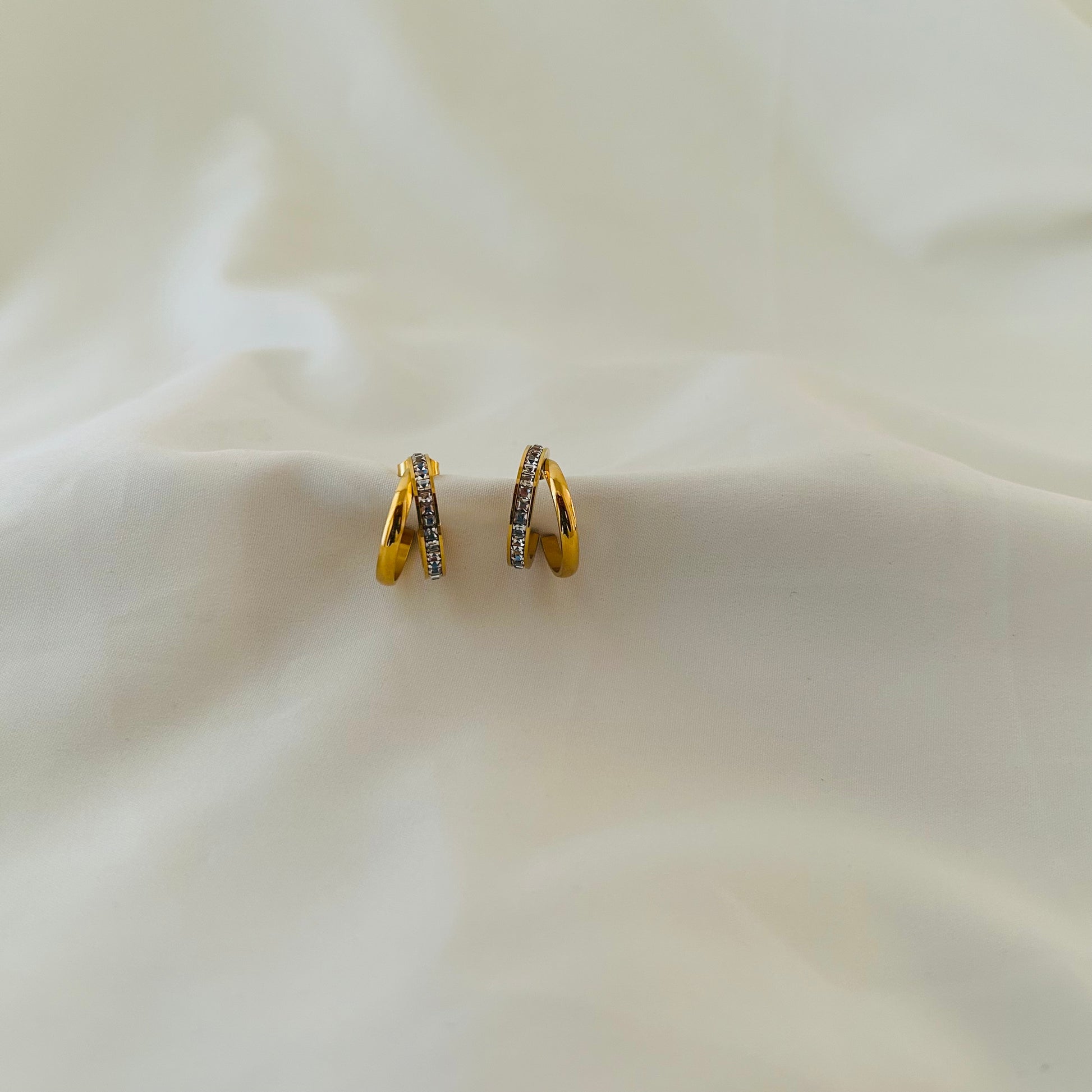 Dual Line Hoop Earrings