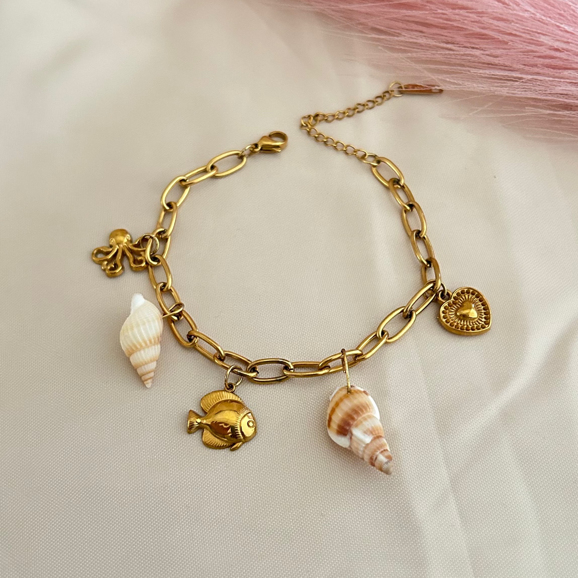 Ocean Charm Statement Bracelet