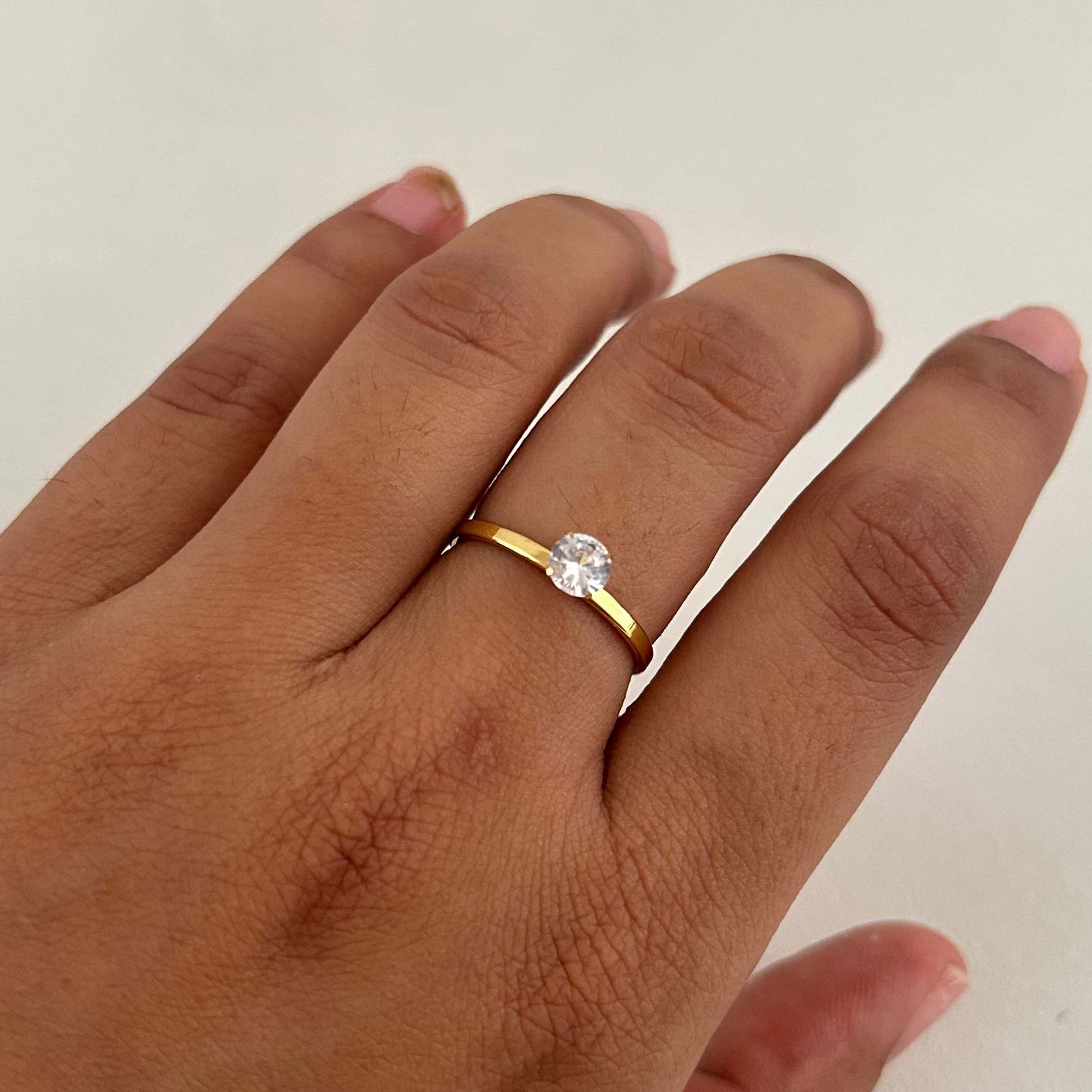 Solitaire Glow Ring