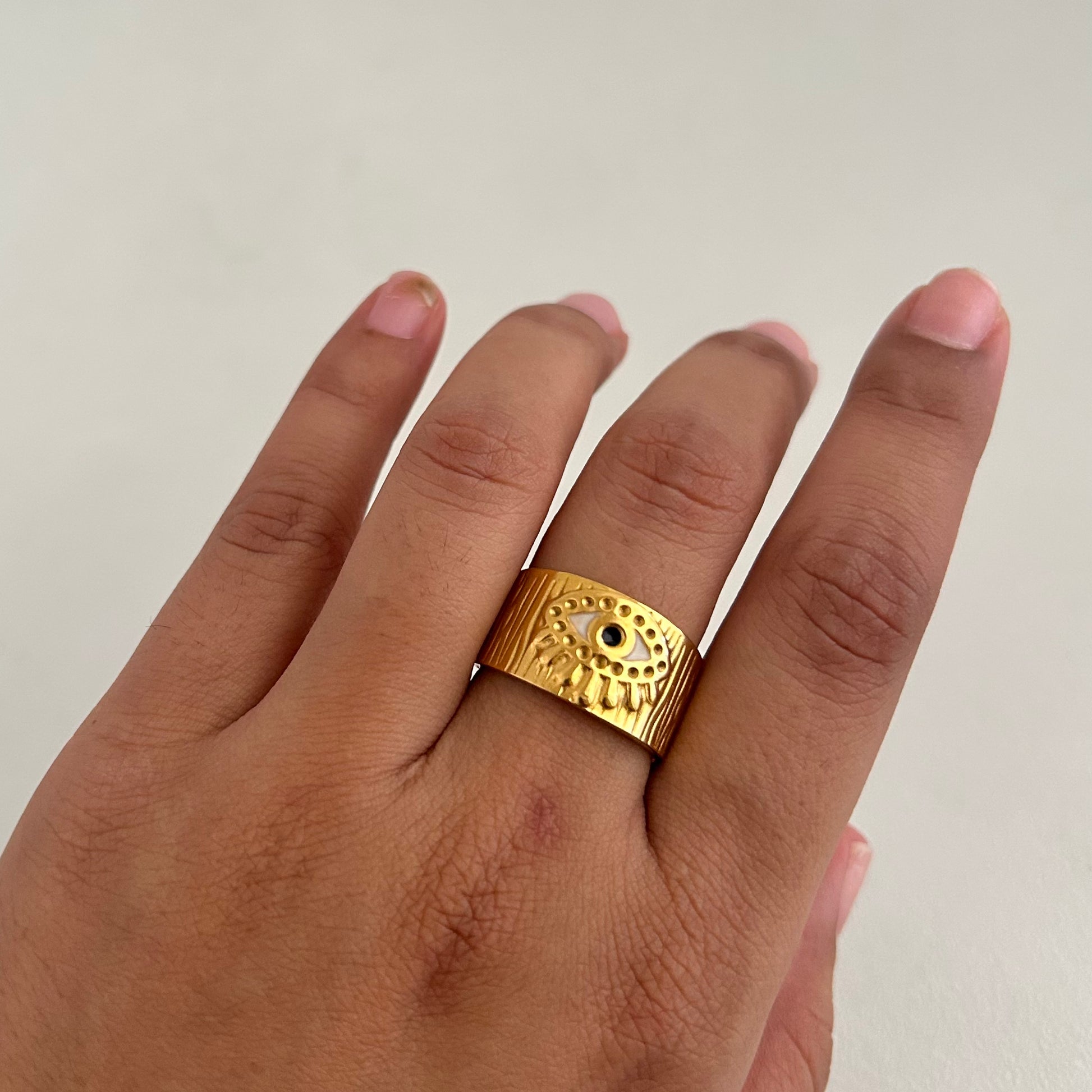 Evil Eye Broad Ring