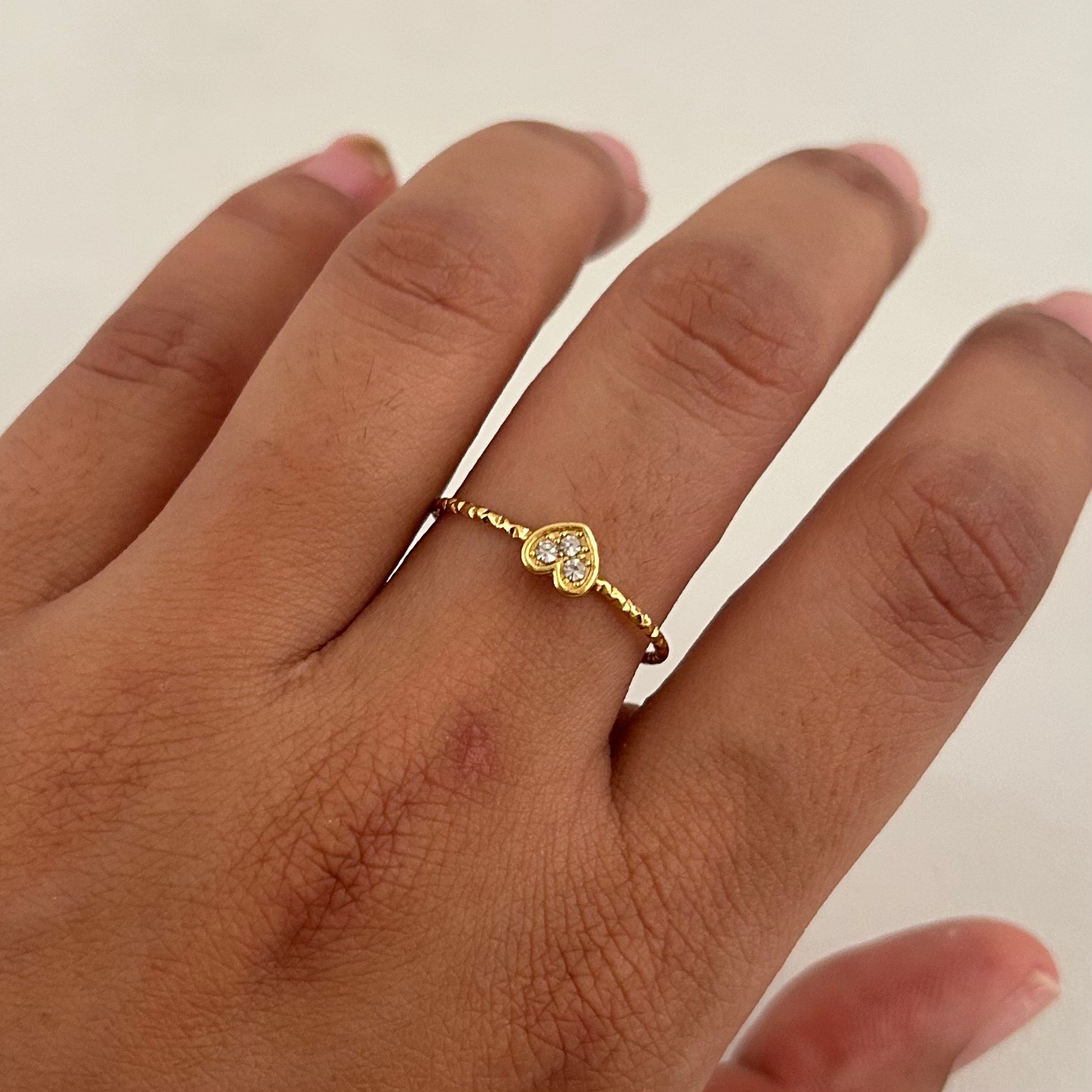Petite Halo Solitaire Ring