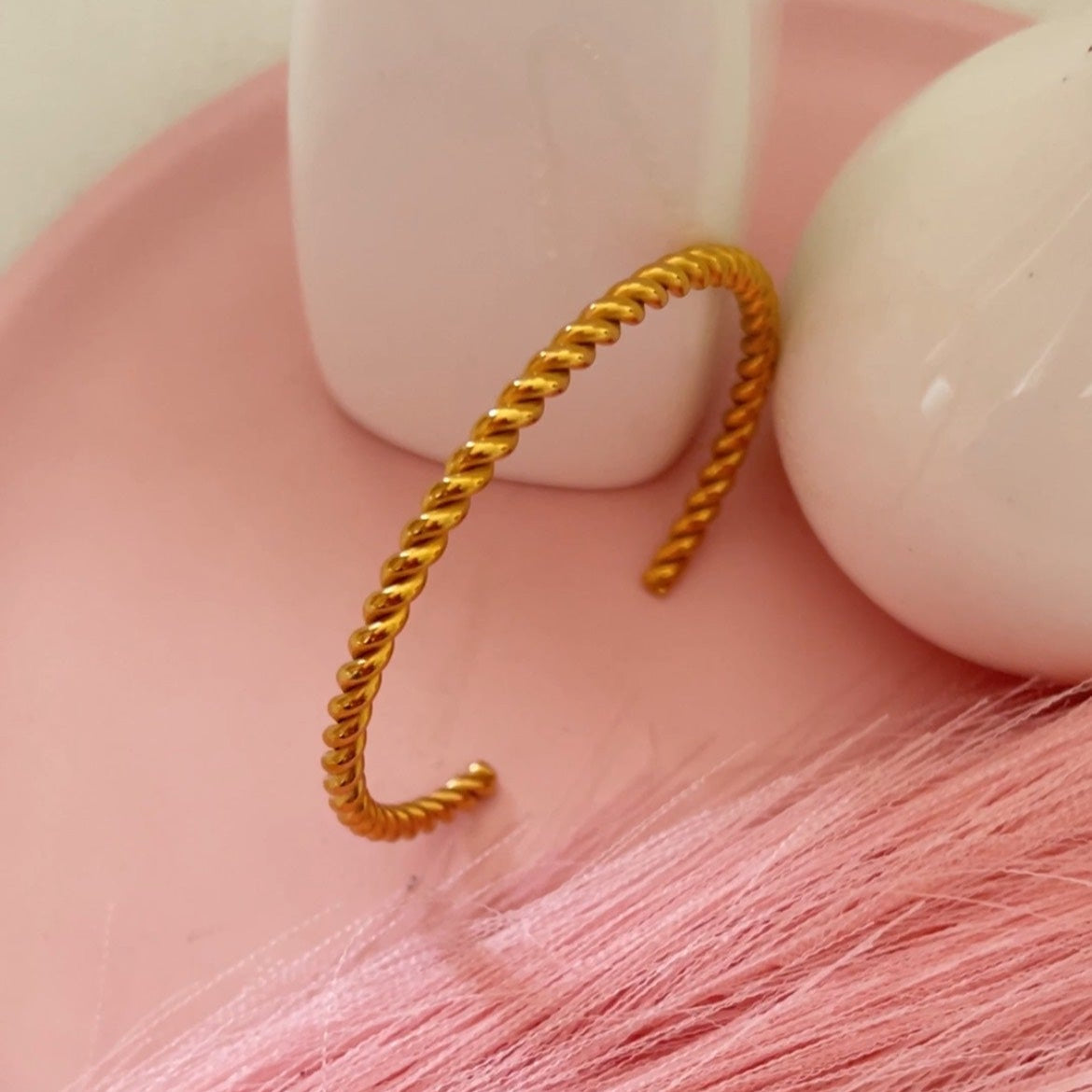 Adjustable Spiral Cuff Bracelet