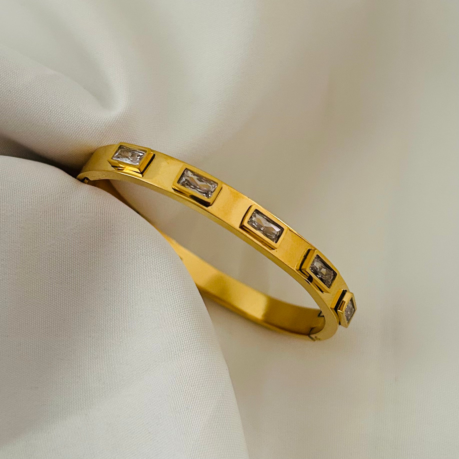 Baguette Crystal Bangle