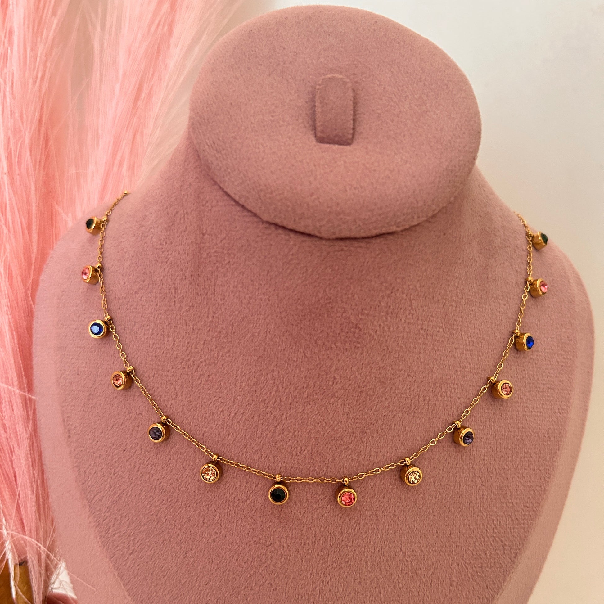 Celestial Color Charm Necklace