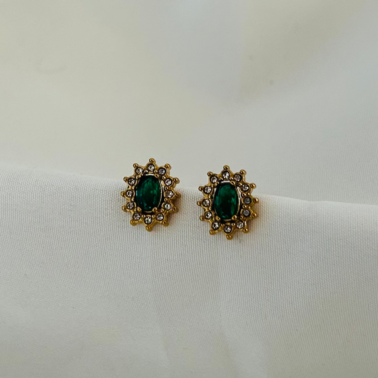 Green Halo Studs