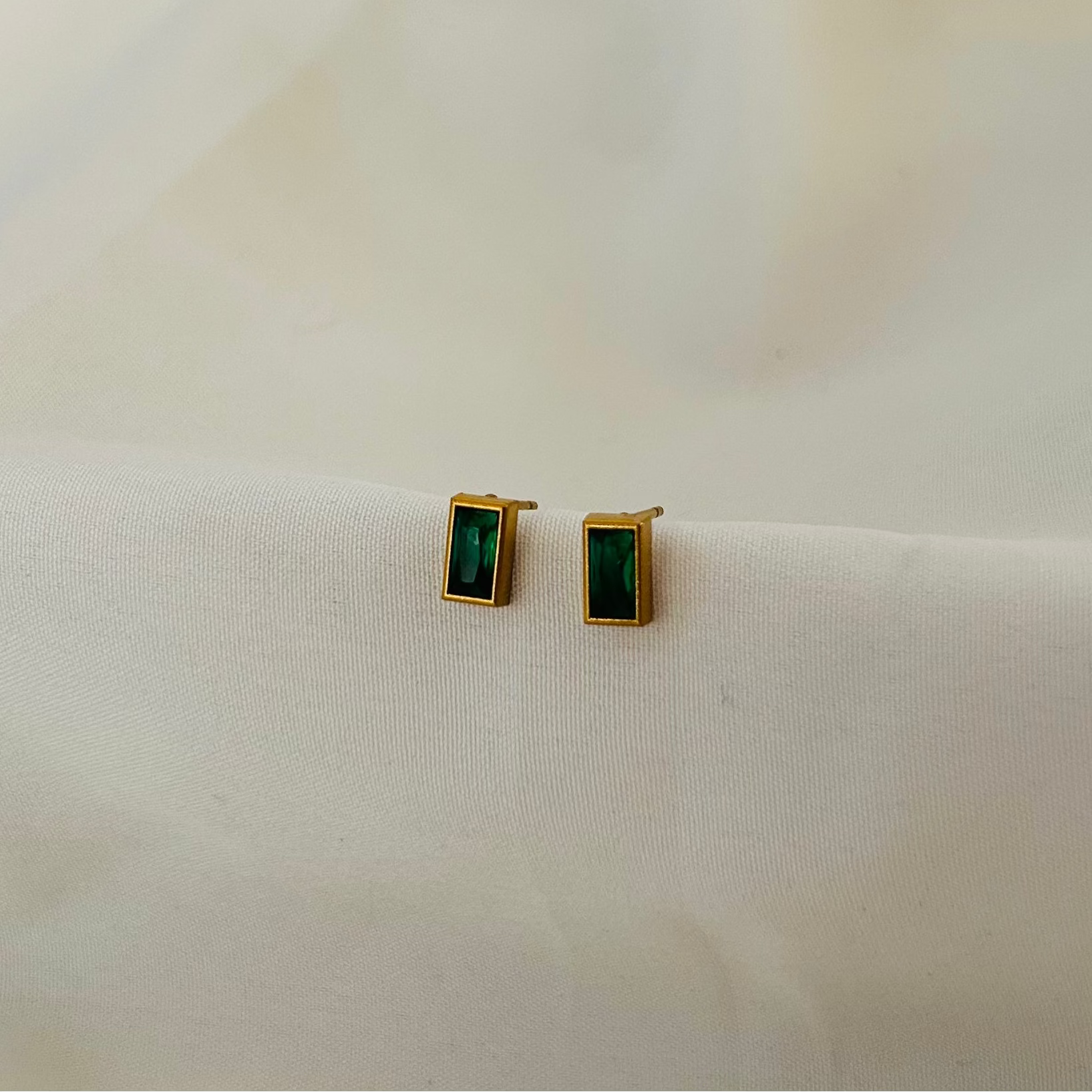 Emerald Stud Earrings
