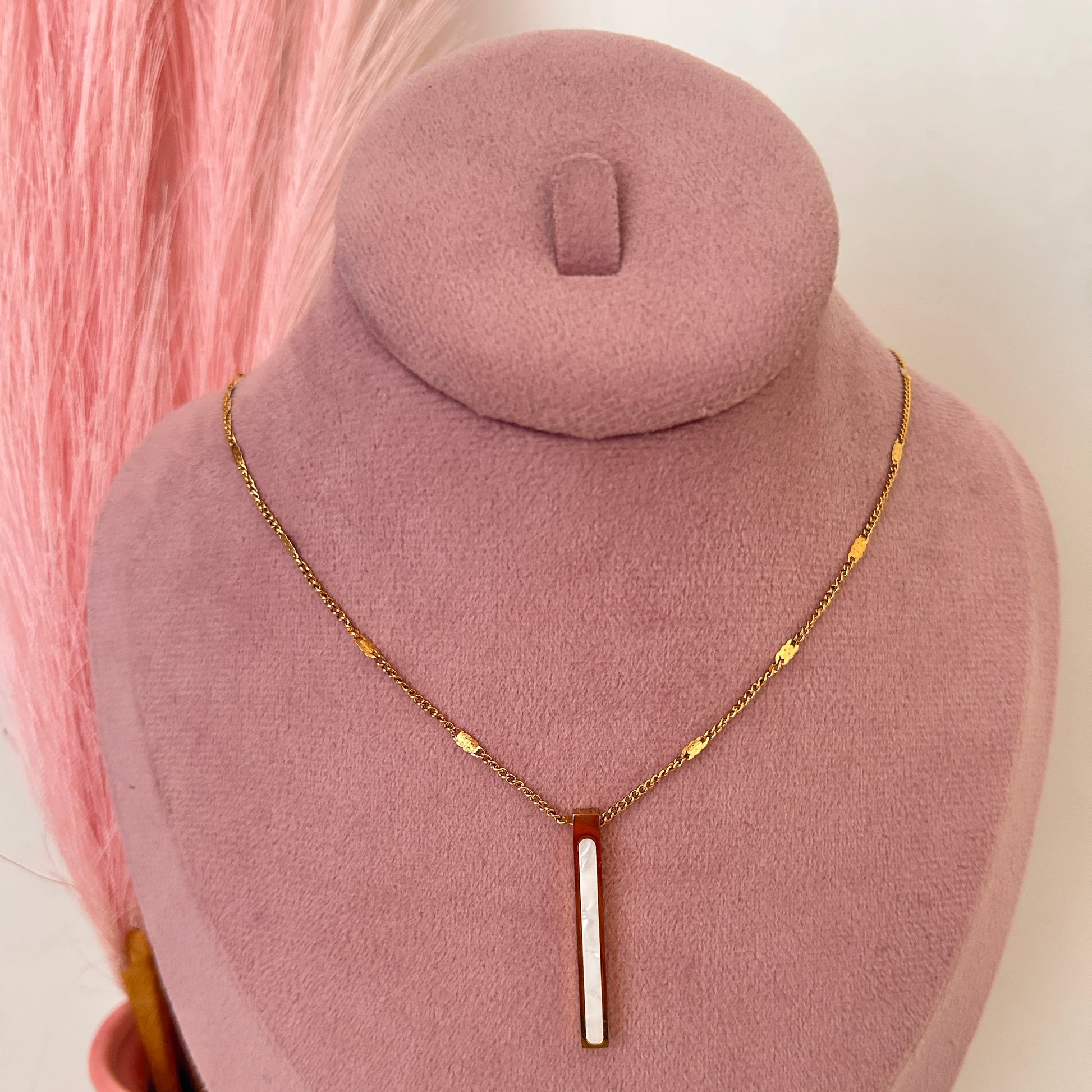 Linear Rod Necklace