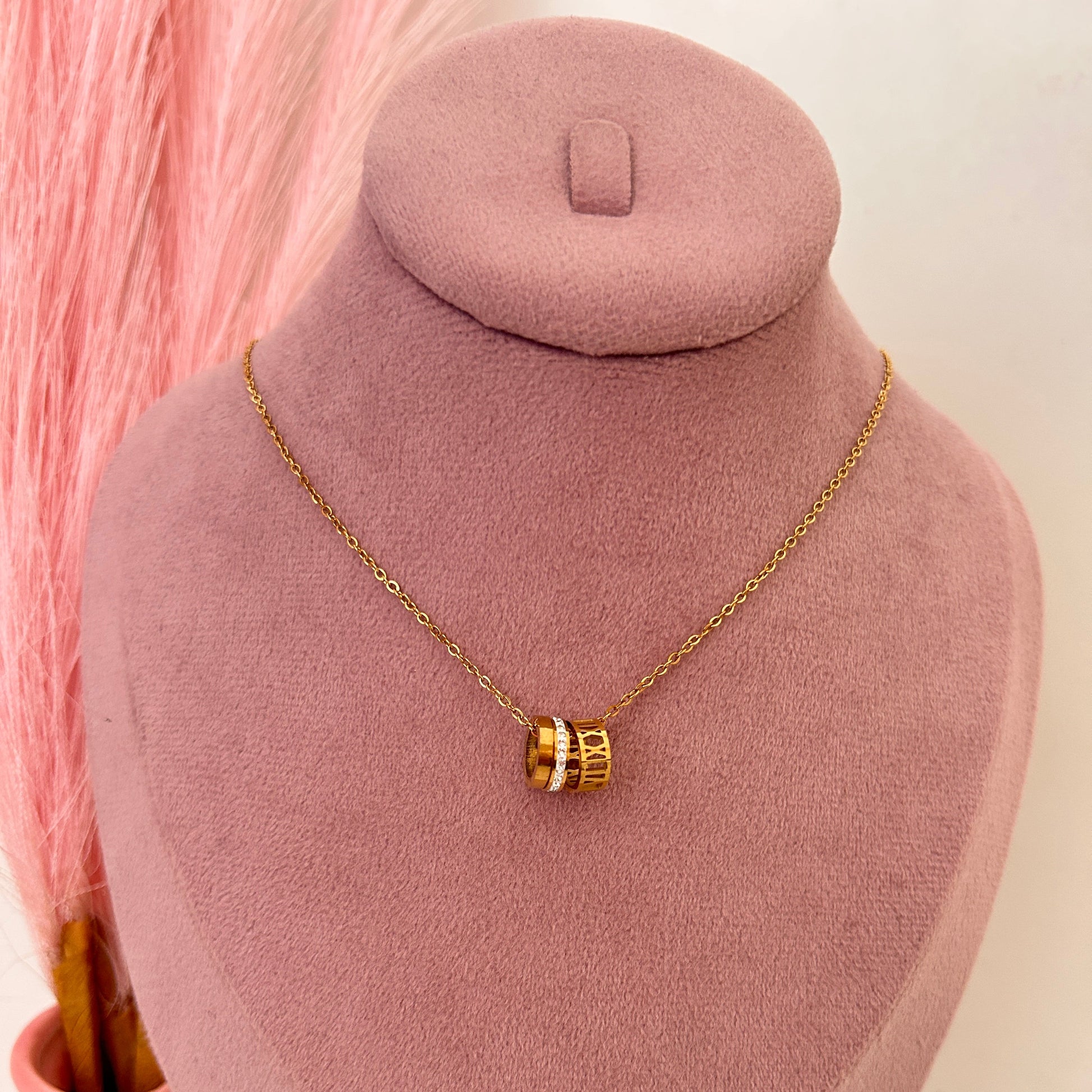 Triple Ring Necklace