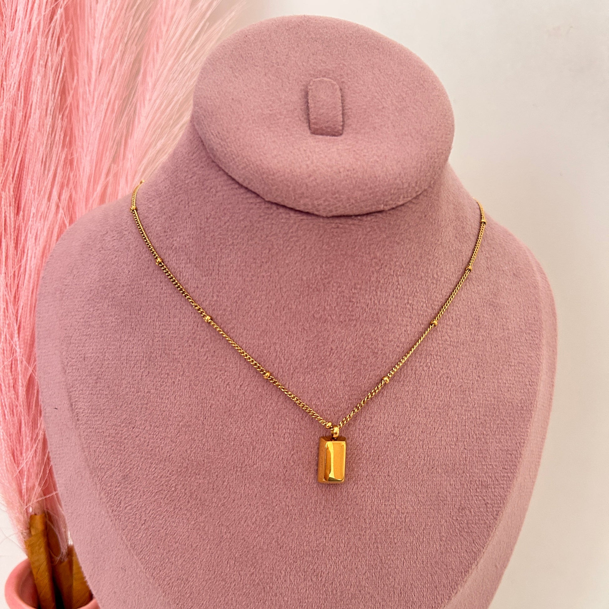 Pure Gold Bar Necklace