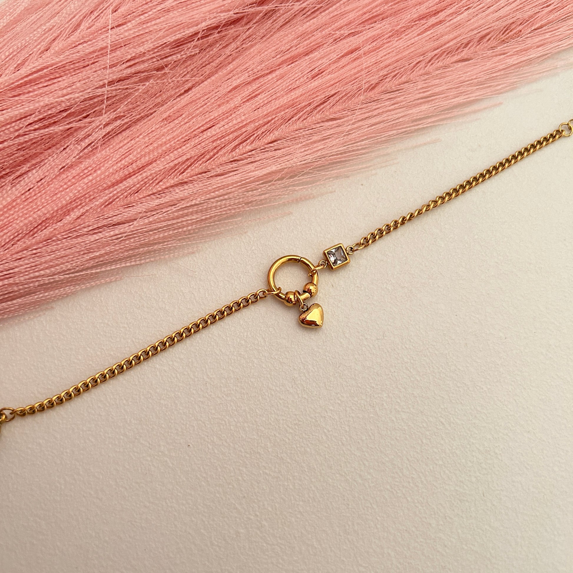 Single Heart Charm Bracelet