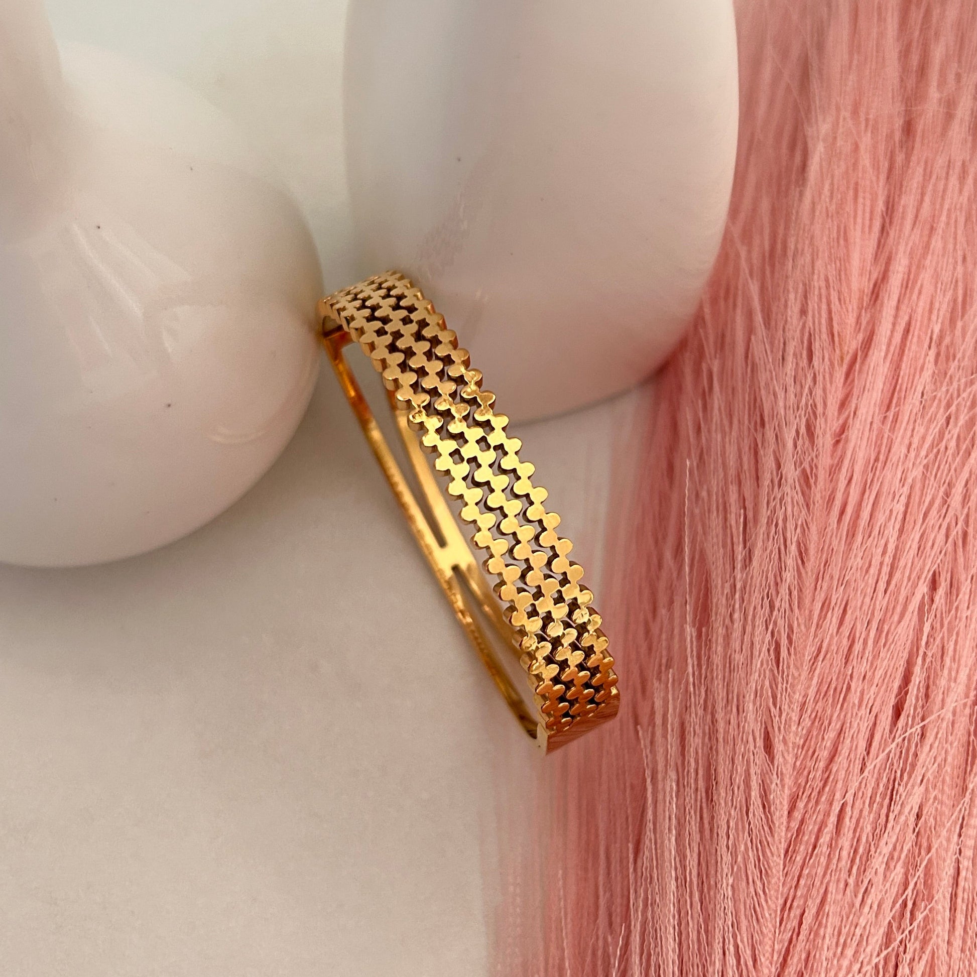 Golden Grace Bangle Bracelet