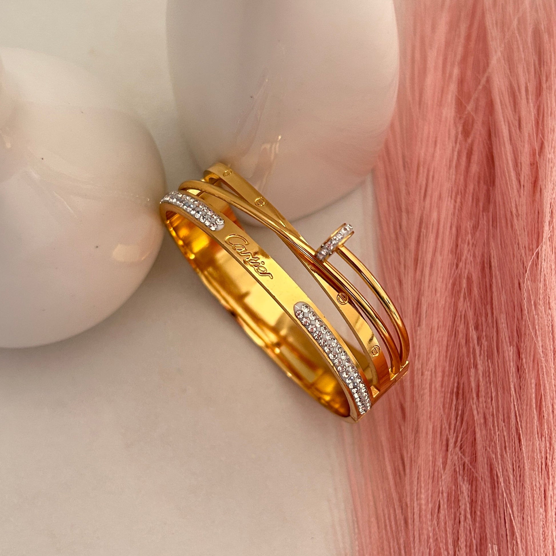 Subtle Statement Bangle Bracelet