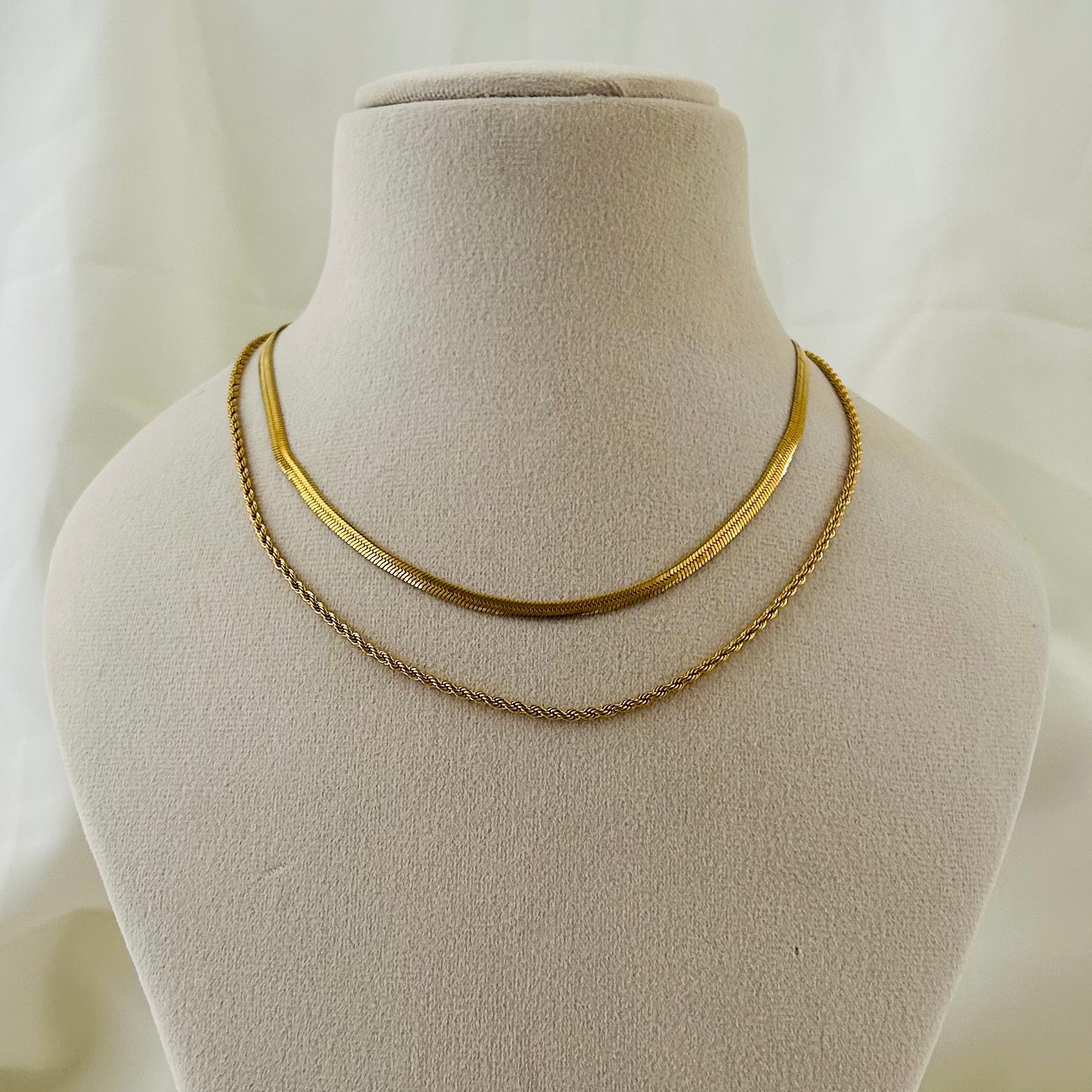 Dual Layer Luxe Chain Necklace