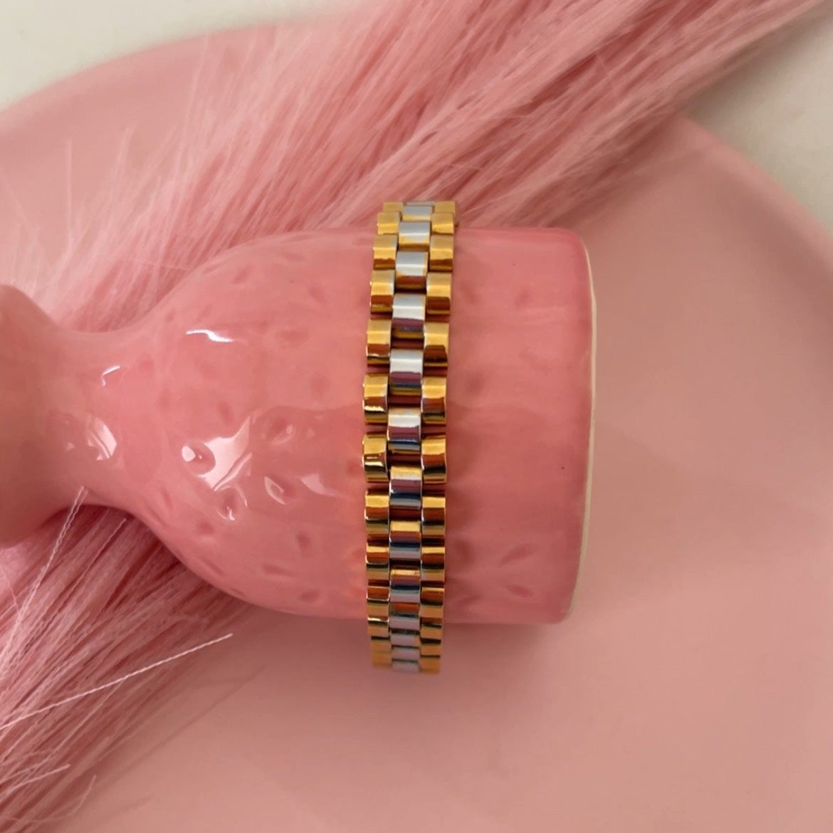 DualTone StrapLink Bracelet