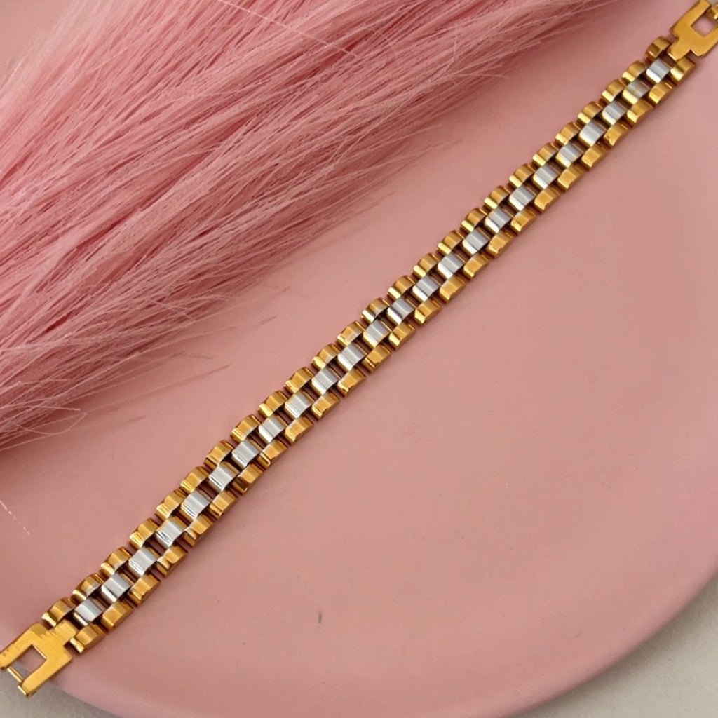 DualTone StrapLink Bracelet