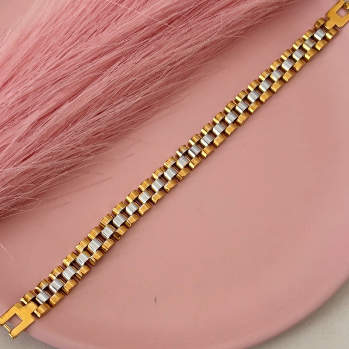 DualTone StrapLink Bracelet