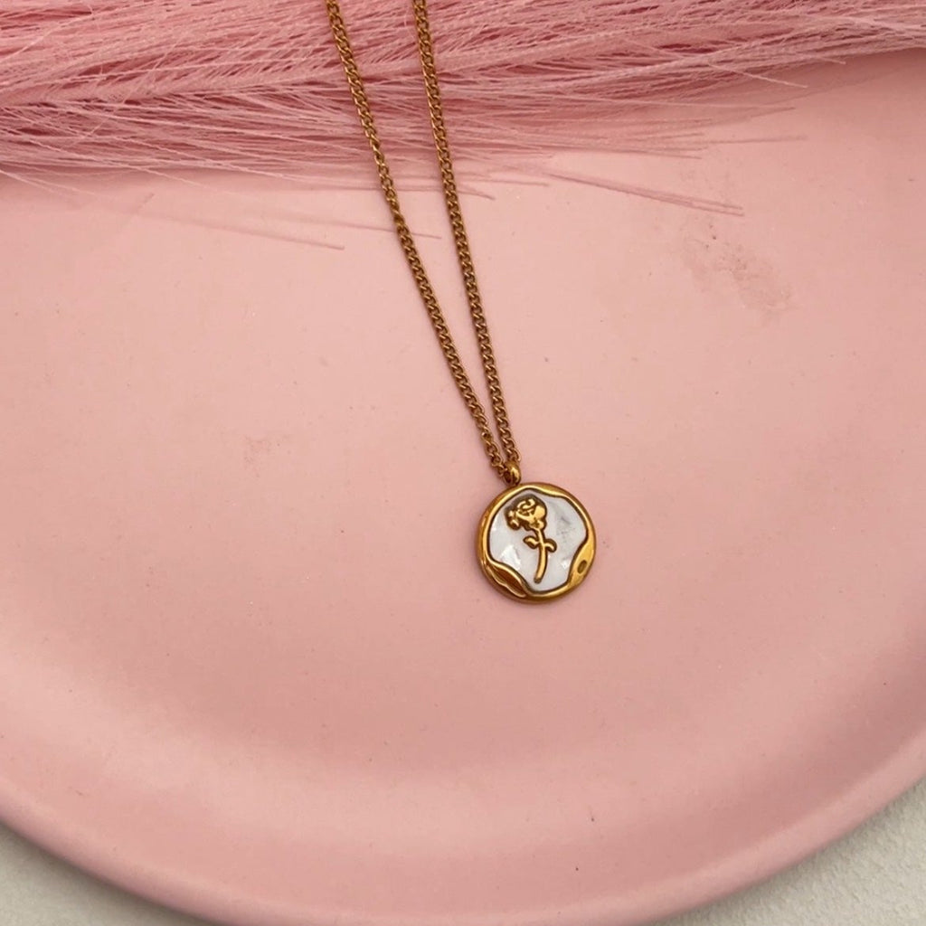 Pearl Rose Pendent