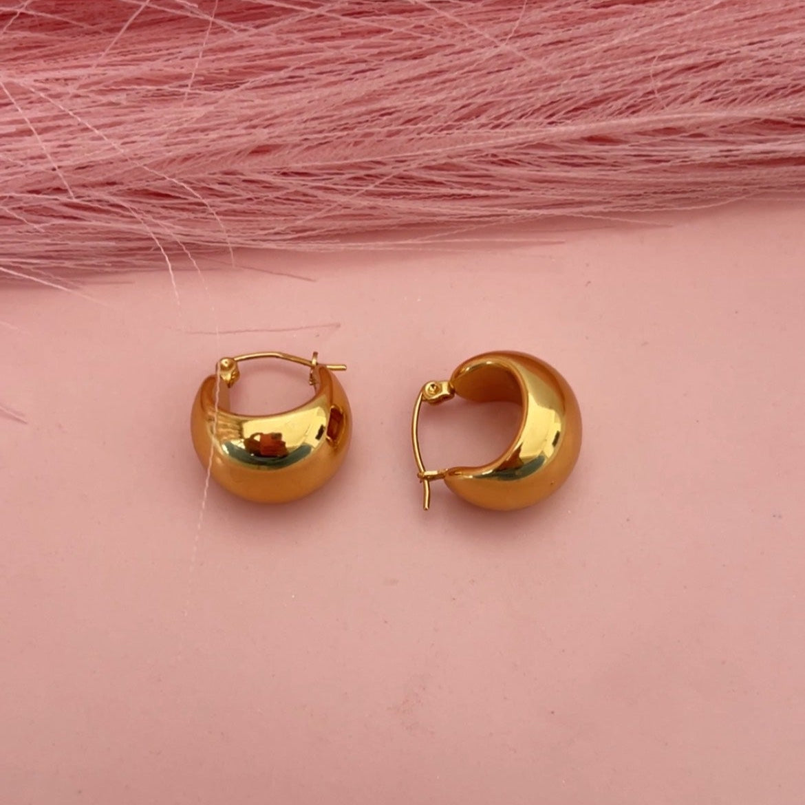 Golden Nest Hoops