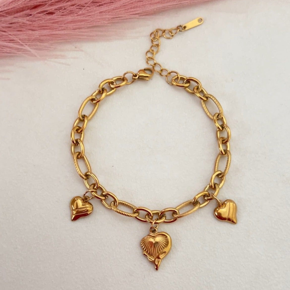 Charm Of Hearts Bracelet