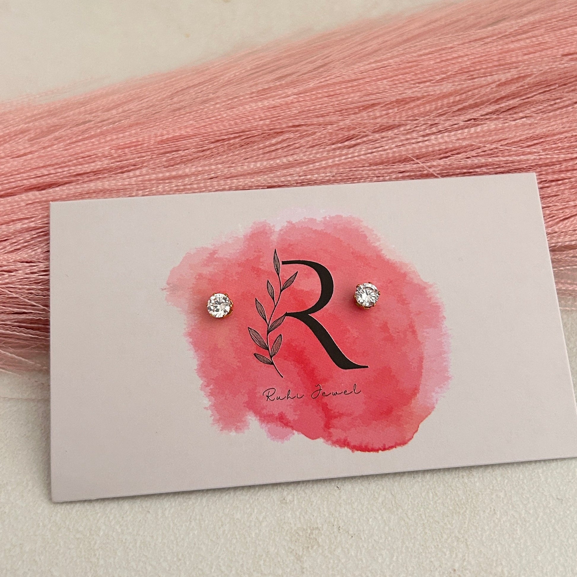 Mini Solitaire Earings