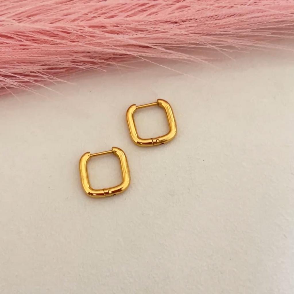 Small Square Hoops