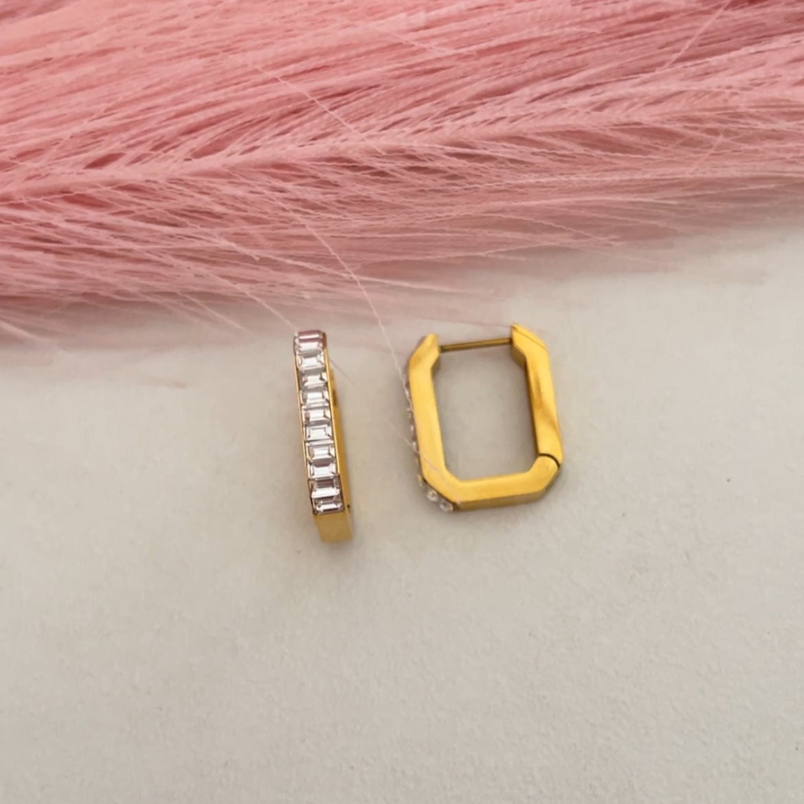 Crystal Halo Hoops