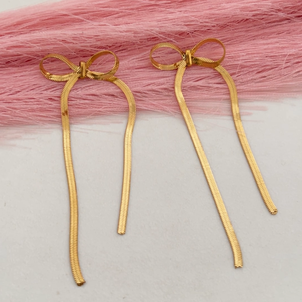 Long Ribbon Earings
