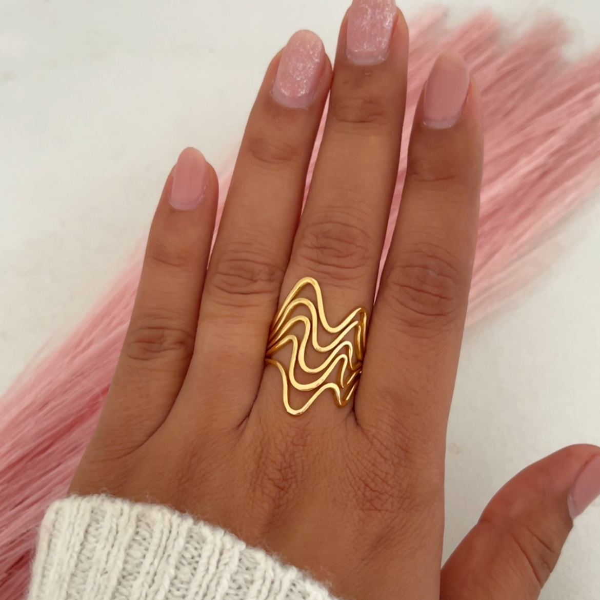 Layered Weave Ring