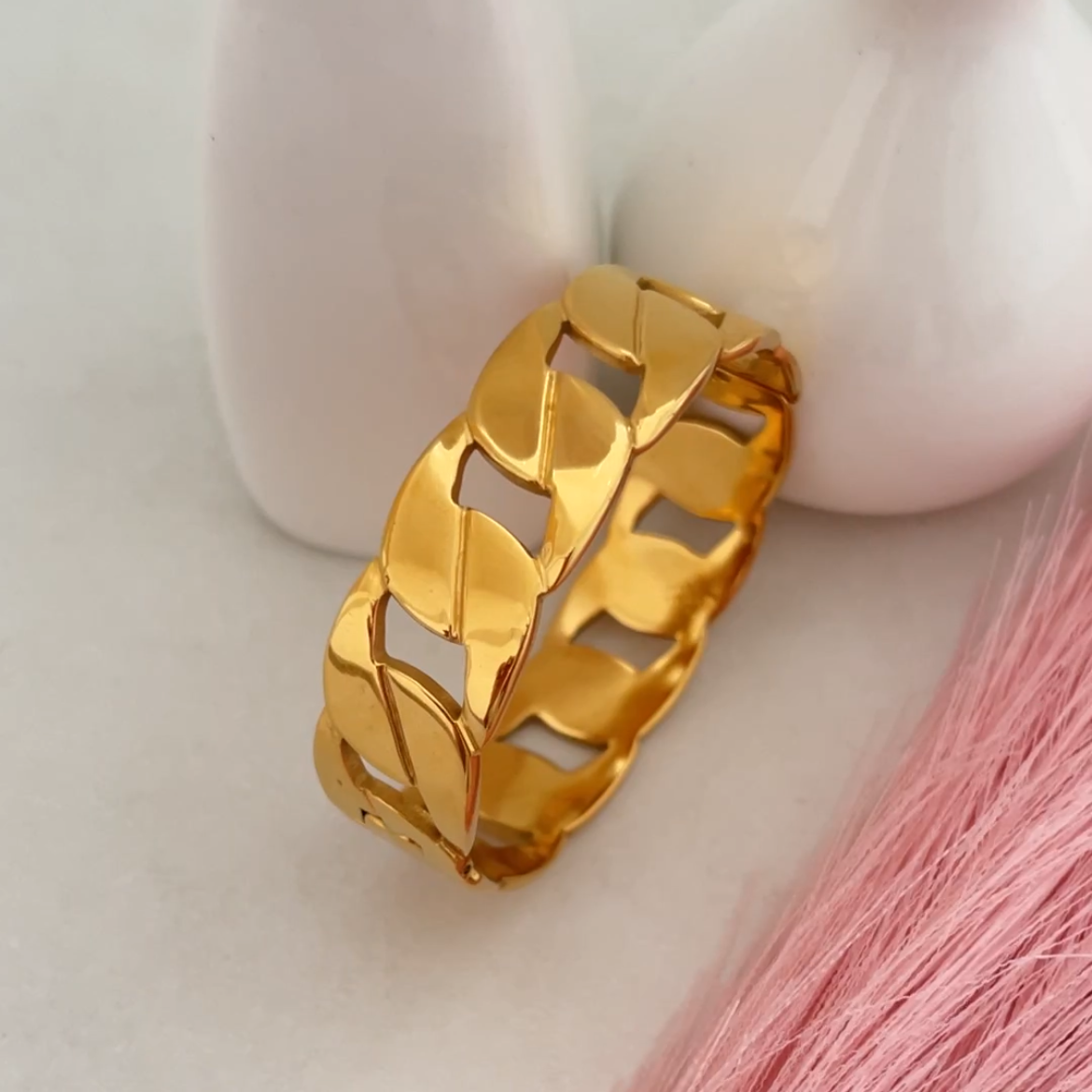 Bold Link Bangle Bracelet