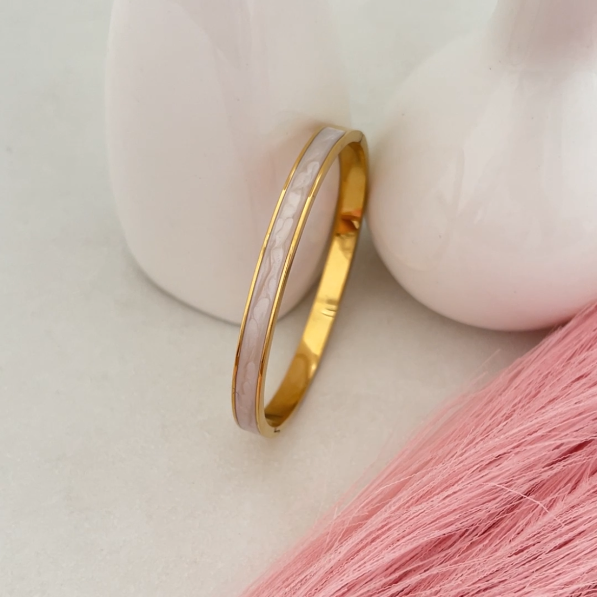 Frost Glow Bangle Bracelet