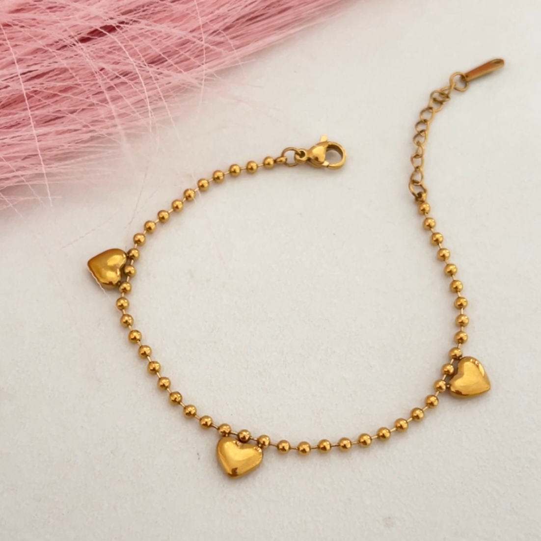 Mini Hearts Charm Bracelet